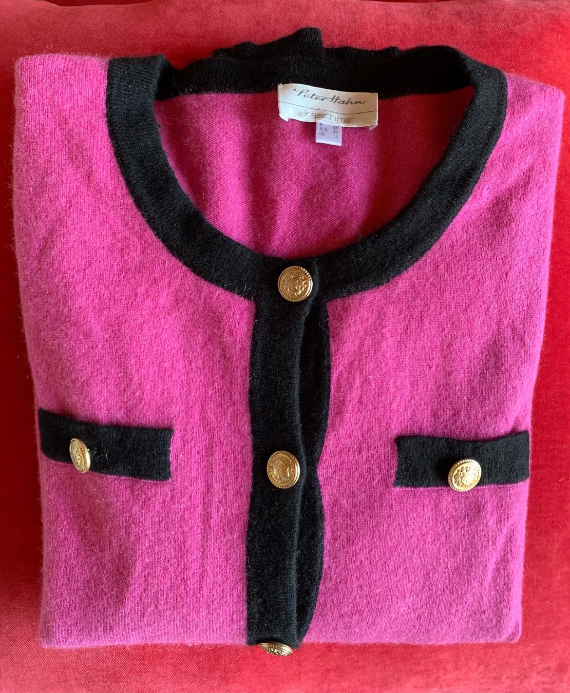 Pullover & Sweatshirts: Peter Hahn 100% Kaschmir jaquette.  Chic! – Gebraucht aus Dompierre FR von fat_xth5 1