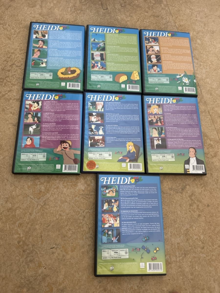 Tutti i DVDs: DVD Serie HEIDI DVD Junior Collection 7er Set – Usato da Urdorf venduto da 2msa2 1
