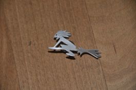 Hexen Pin - silbrig - ca. 4.5 cm lang - wie neu