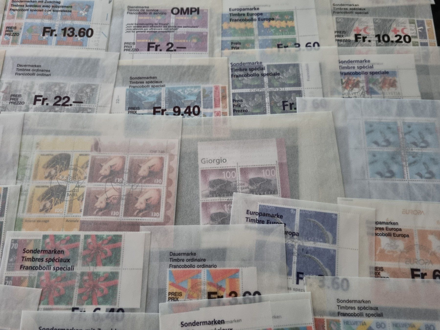 Alle Briefmarken: Posten mit CH Viererblocks - alles Top Aboware – Gebraucht aus Gümligen von Geniusbuy 3