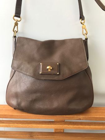 Sac bandoulière cuir marron Marc Jacobs femme