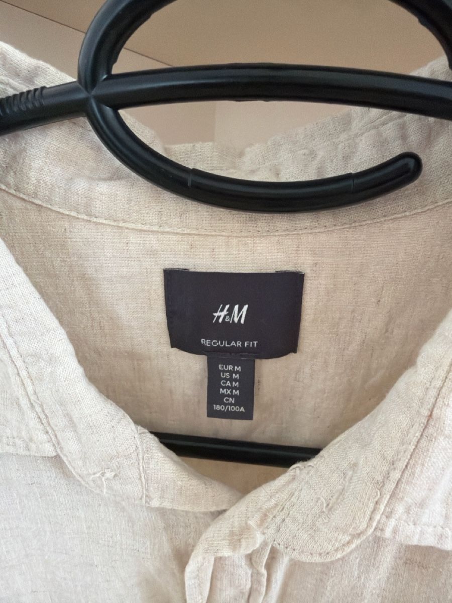 H&M Hemden: Hemd von H&M beige, Grösse M – Neu (gemäss Beschreibung) aus Hägendorf von fufj11 1