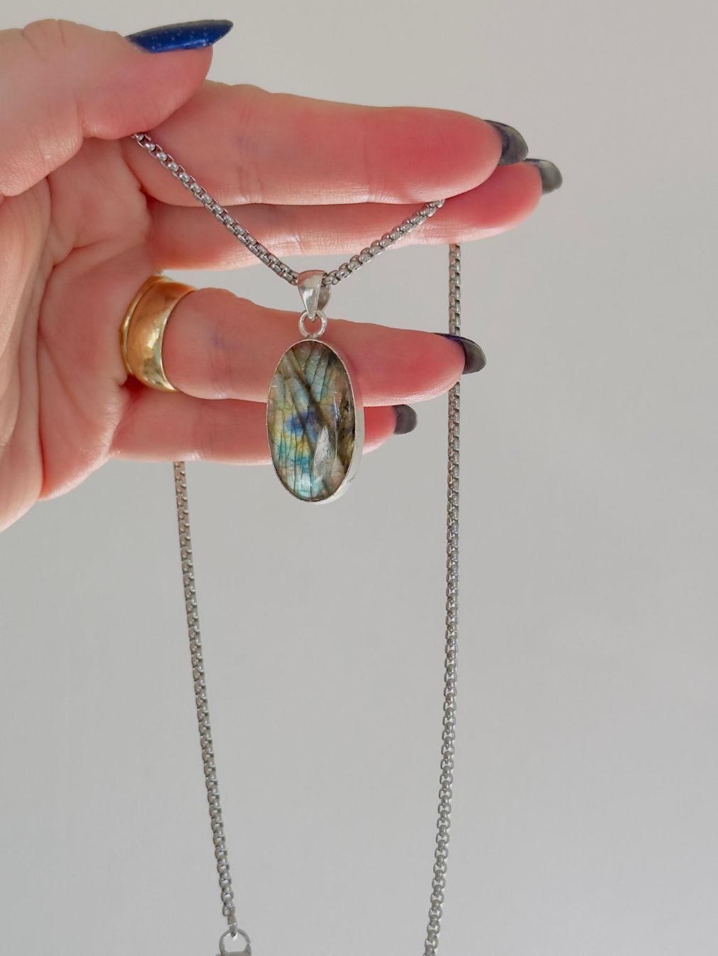 Catenine: Labradorite necklace – Nuovo e nell'imballaggio originale da Genève venduto da AGBERG 9