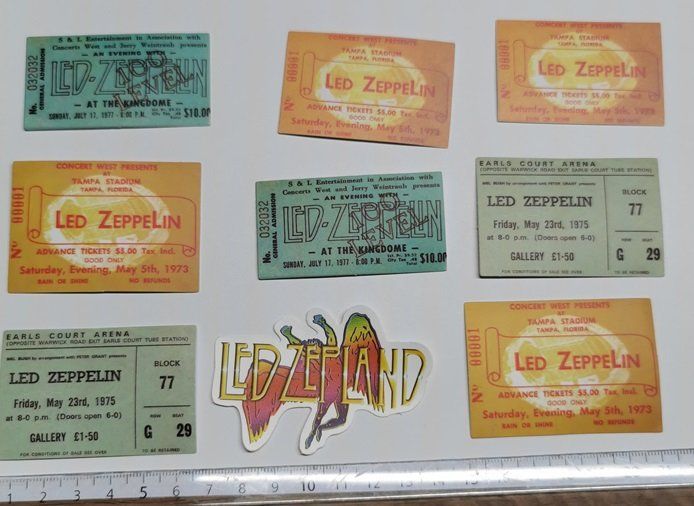 Led Zeppelin - 9 Sticker (Neu (gemäss Beschreibung)) in Wilen b ...