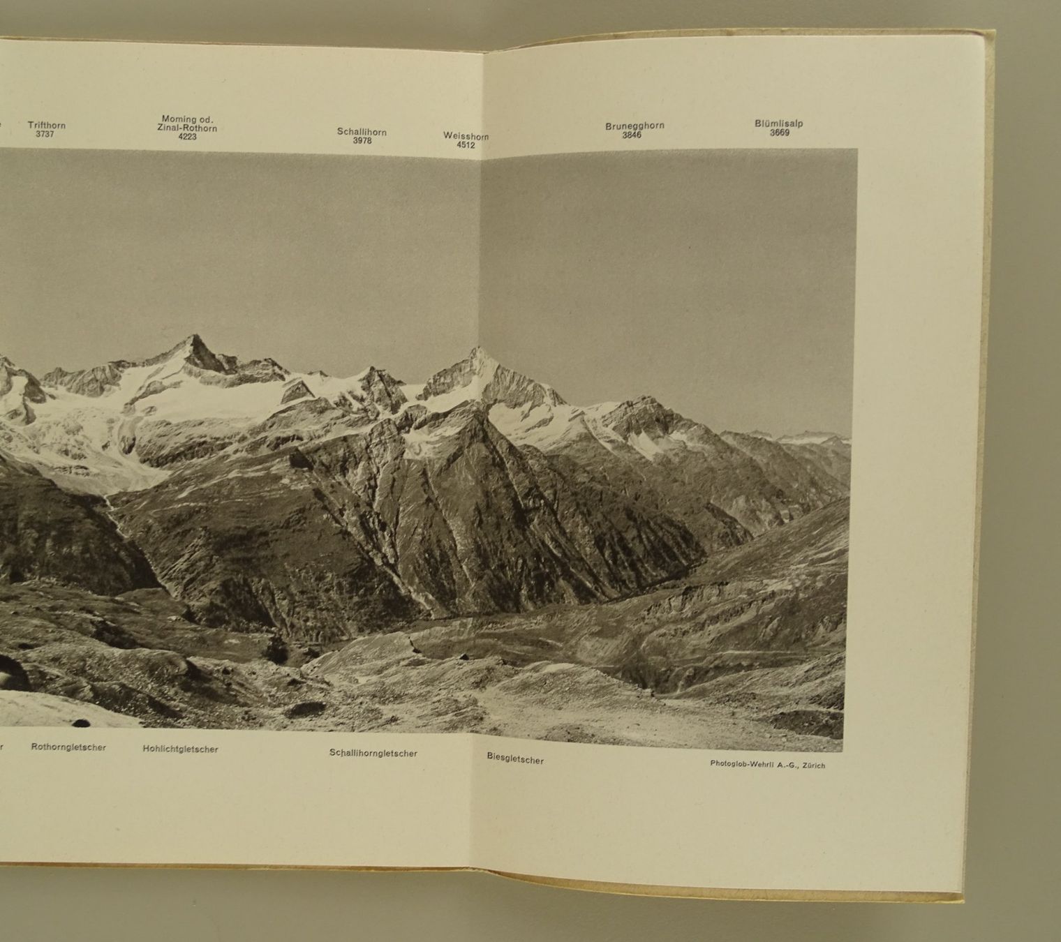 Libri: ZERMATT PANORAMA VOM GORNERGRAT – Usato da Grüningen venduto da Kartensammler 4
