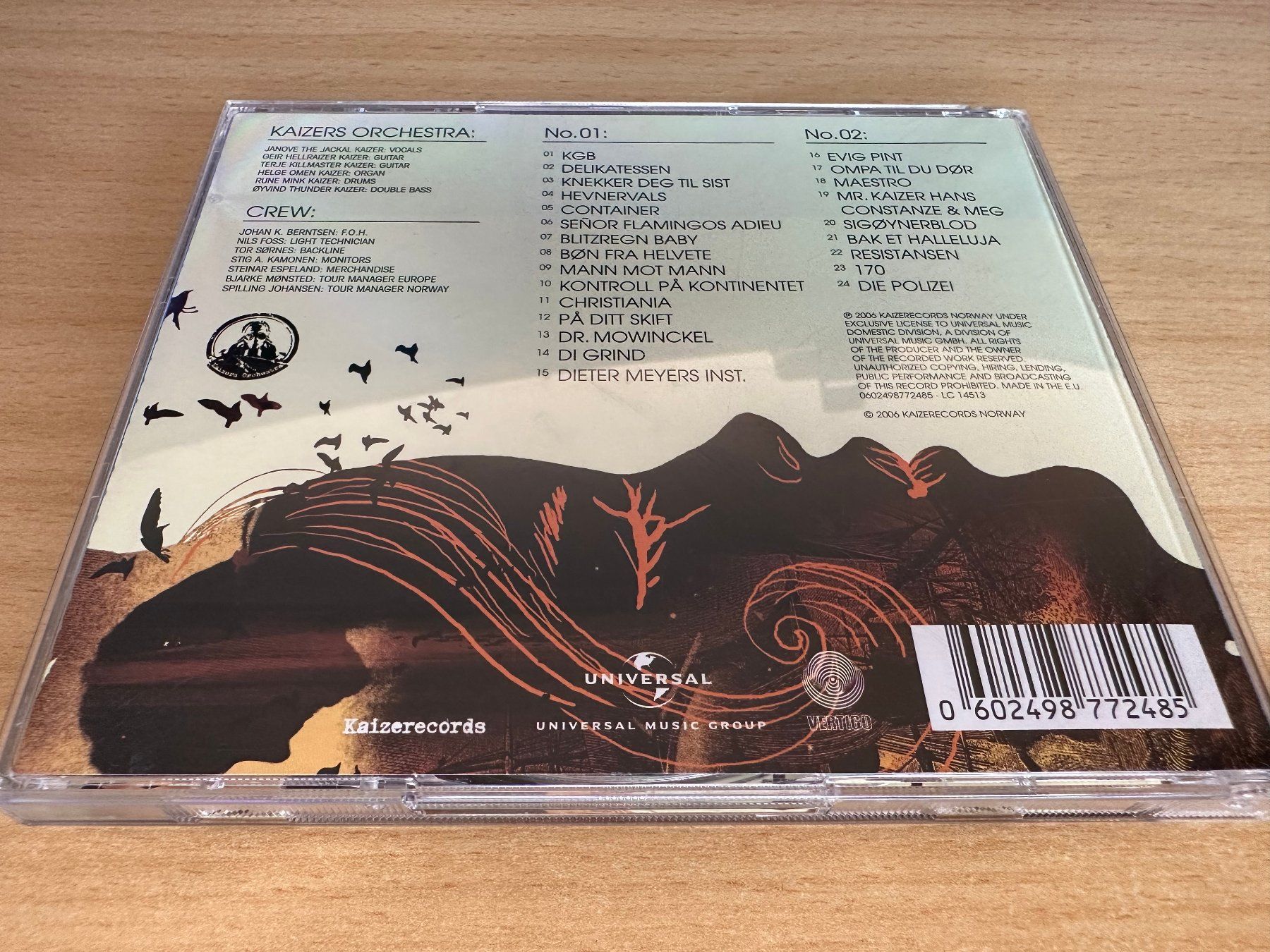 CD: Kaizers Orchestra – Live At Vega - 2 CD – Usato da Rikon im Tösstal venduto da Alpenmutz 1