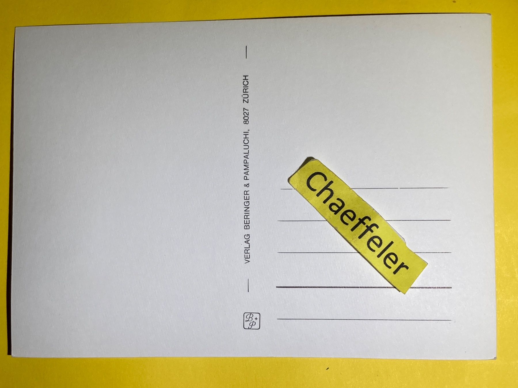 Cartoline postali: Z 13 Zürich - Affoltern – Usato da Zürich venduto da Chaeffeler 1