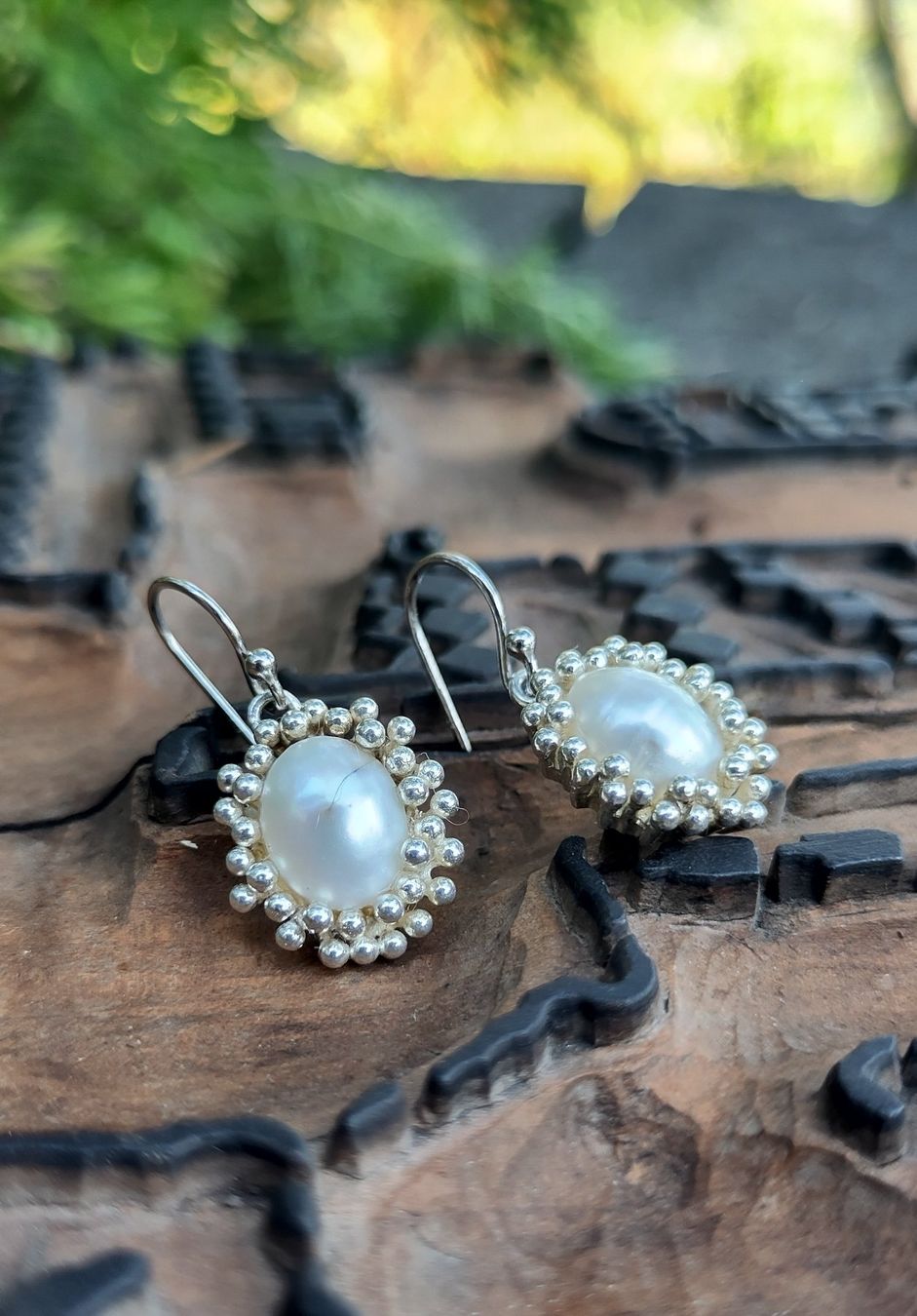 Boucles d'oreille: Silberohrhänger mit Süsswasserperle – Neuf avec emballage d'origine à Lauperswil par Naturhandwerk