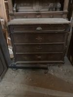 Kommode antik maseriert Holz Tanne