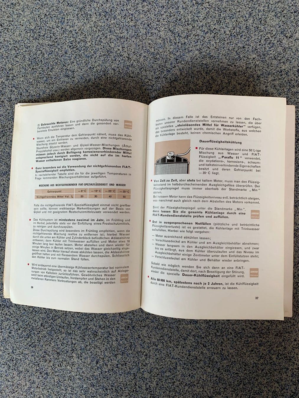 Libri: Fiat  Handbuch  Ratschläge  1971  Oldtimer – Usato da Boswil venduto da pavo1 7