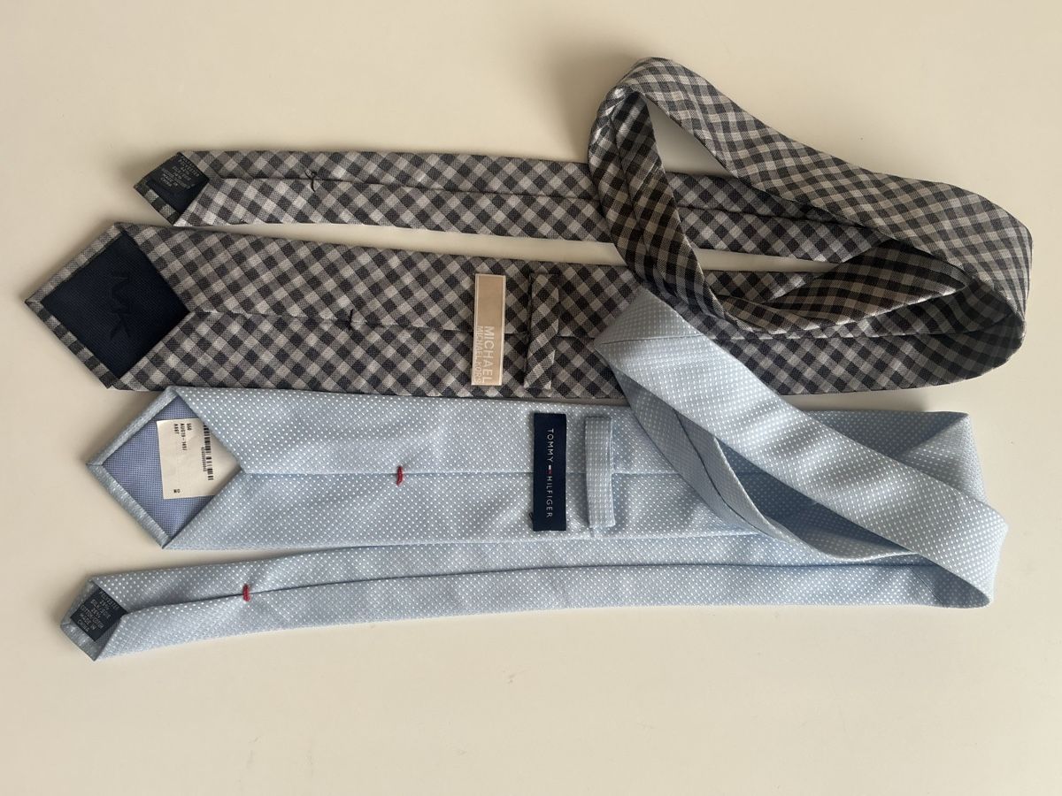 Tommy Hilfiger Cravatte: Krawatten Tommy Hilfiger Michael Kors kariert hellblau – Nuovo (secondo la descrizione) da Luzern venduto da mon_6rzf 2
