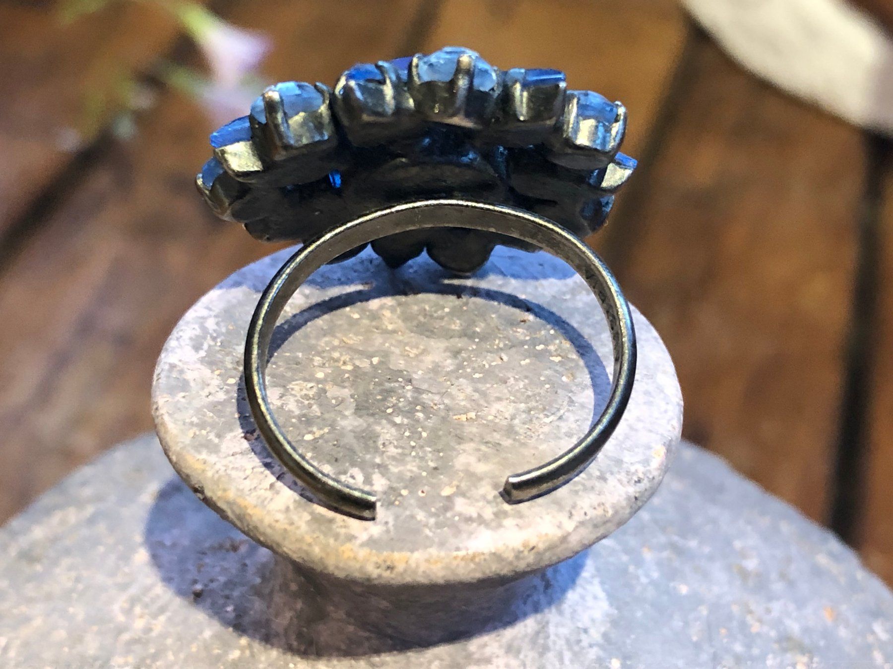 Anelli: Fingerring Ring blau Kitsch glänzend Grösse verstellbar – Nuovo (secondo la descrizione) da Wald ZH venduto da rotschmuddl 4