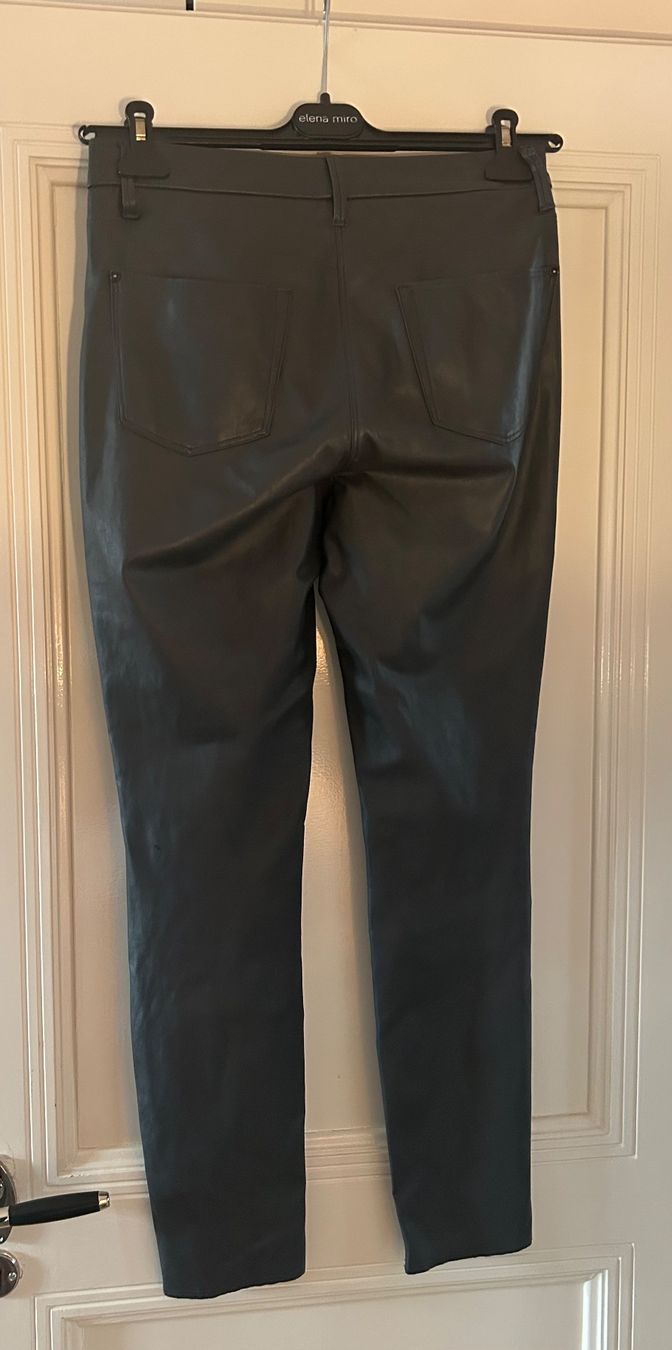 Cambio Pantaloni: Cambio Slim Fit Ray in Lederoptik, Graphit, 38 – Usato da Küsnacht ZH venduto da saluki12 4
