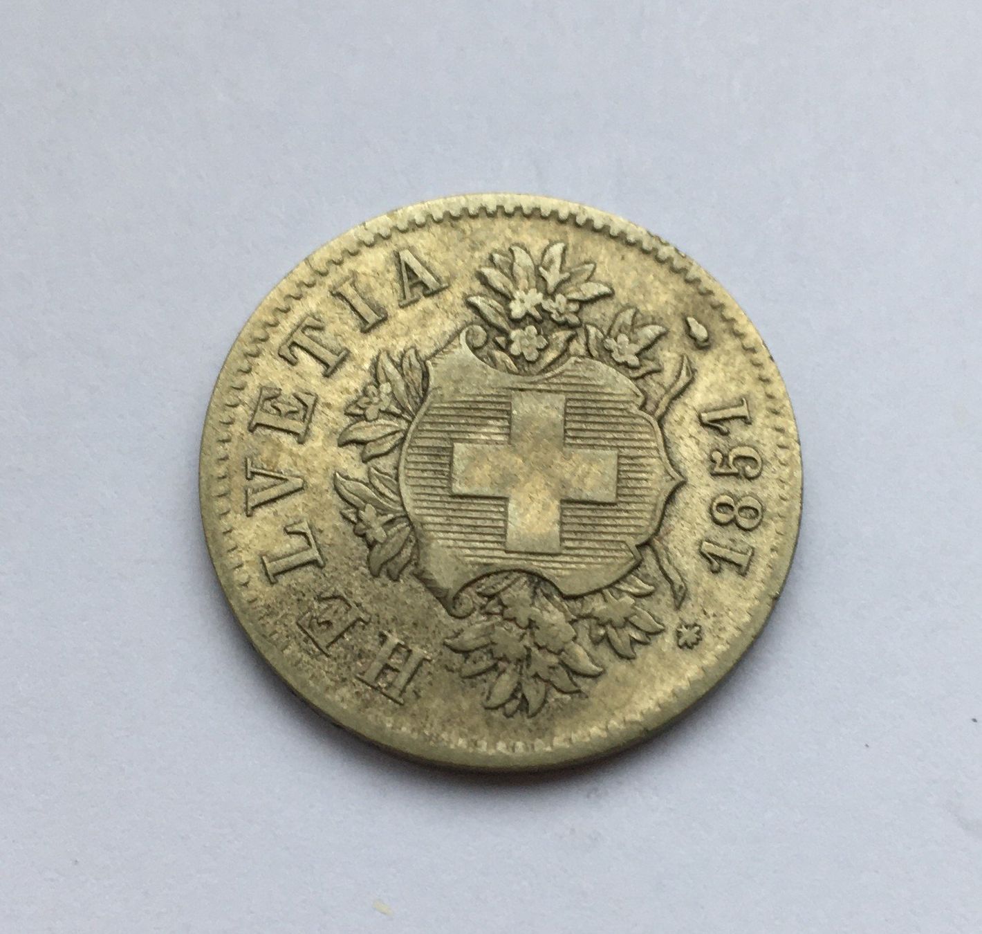 Tutti le monete: 1851 20 Rappen vz+ – Usato da Kirchberg SG venduto da Z-Collection 1