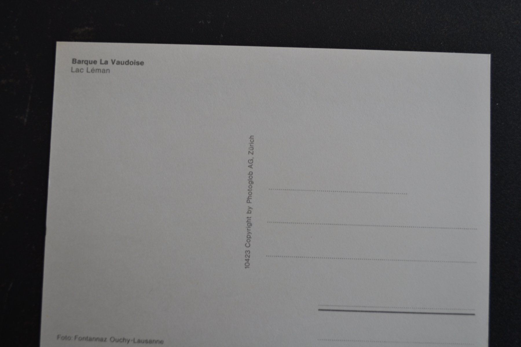 Cartoline postali: AK Barque La Vaudoise Lac Leman – Usato da Beinwil am See venduto da kajak55 1