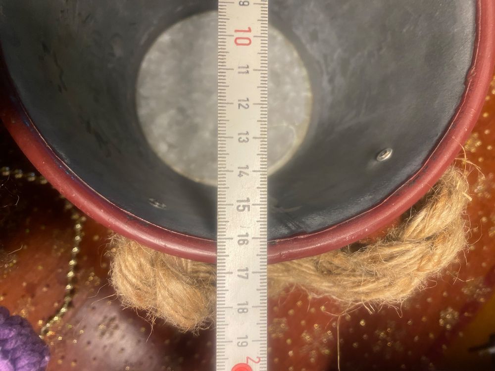NEU Topf Übertopf Deko Blumentopf Blech Metall-654 6