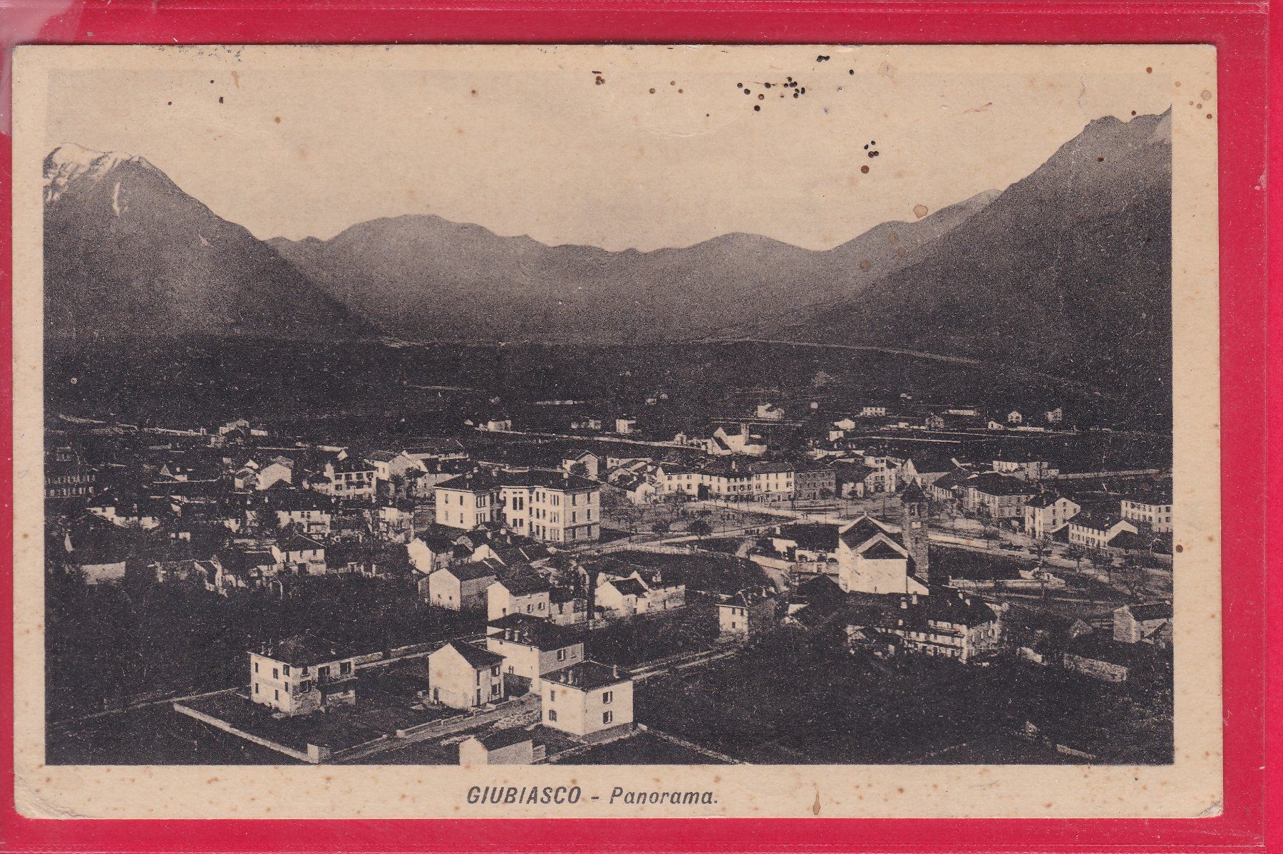 Cartes postales: GIUBIASCO - PANORAMA, 3.8.1922 – D'occasion à Oberrieden par Gebirgsstelze
