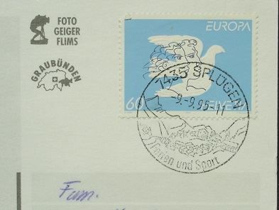 Cartes postales: SPLÜGEN Ansicht mit Kühen – D'occasion à Jona par philajona 1