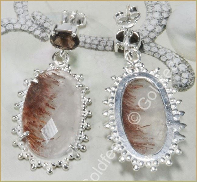 Orecchini pendenti & Orecchini a lobo: RUTILATED QUARTZ, Rutilquarz – Nuovo e nell'imballaggio originale da Oberglatt ZH venduto da Goldfee1 2