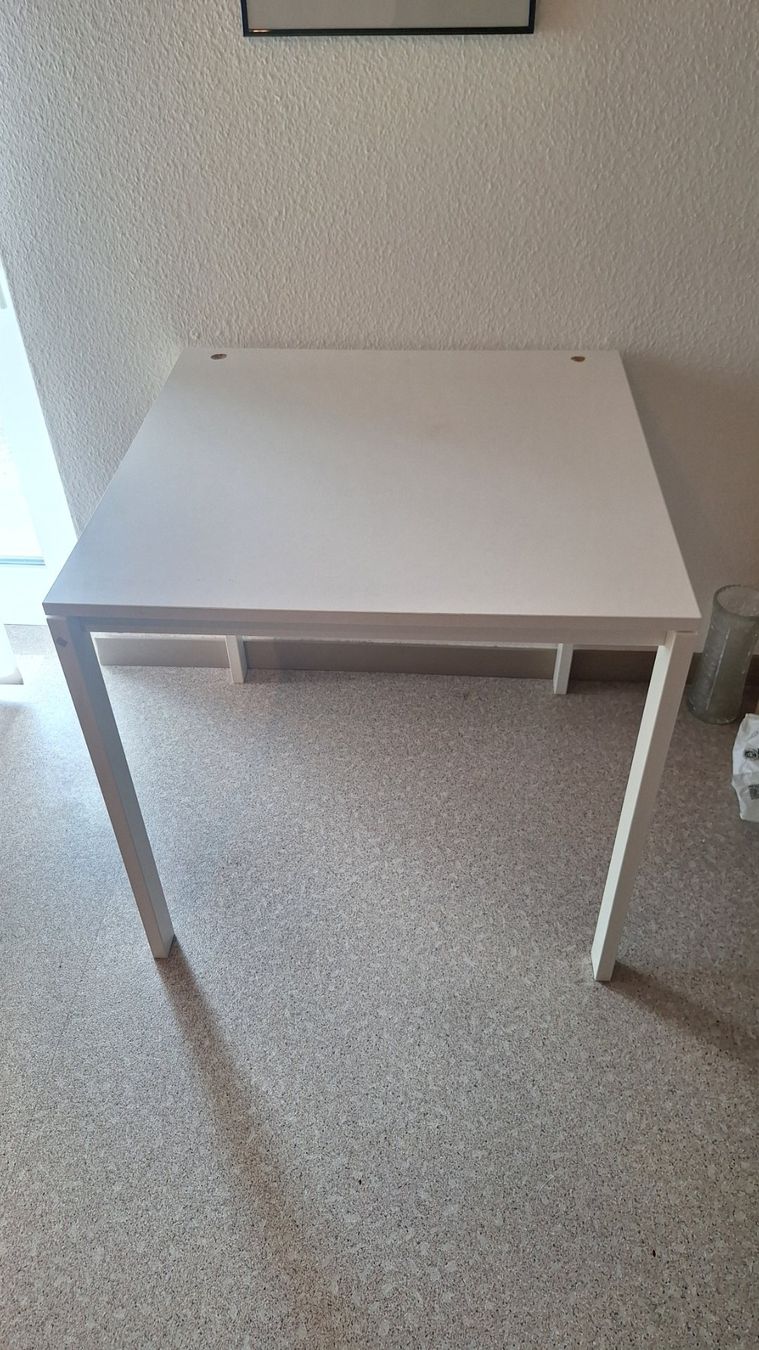 Ikea Tische: Basteltisch IKEA MELLTORP weiss 75 x 75 cm – Gebraucht aus Liestal von Blubb0815