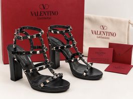 Orginal Valentino Garavani Rockstuds High Heels schwarz