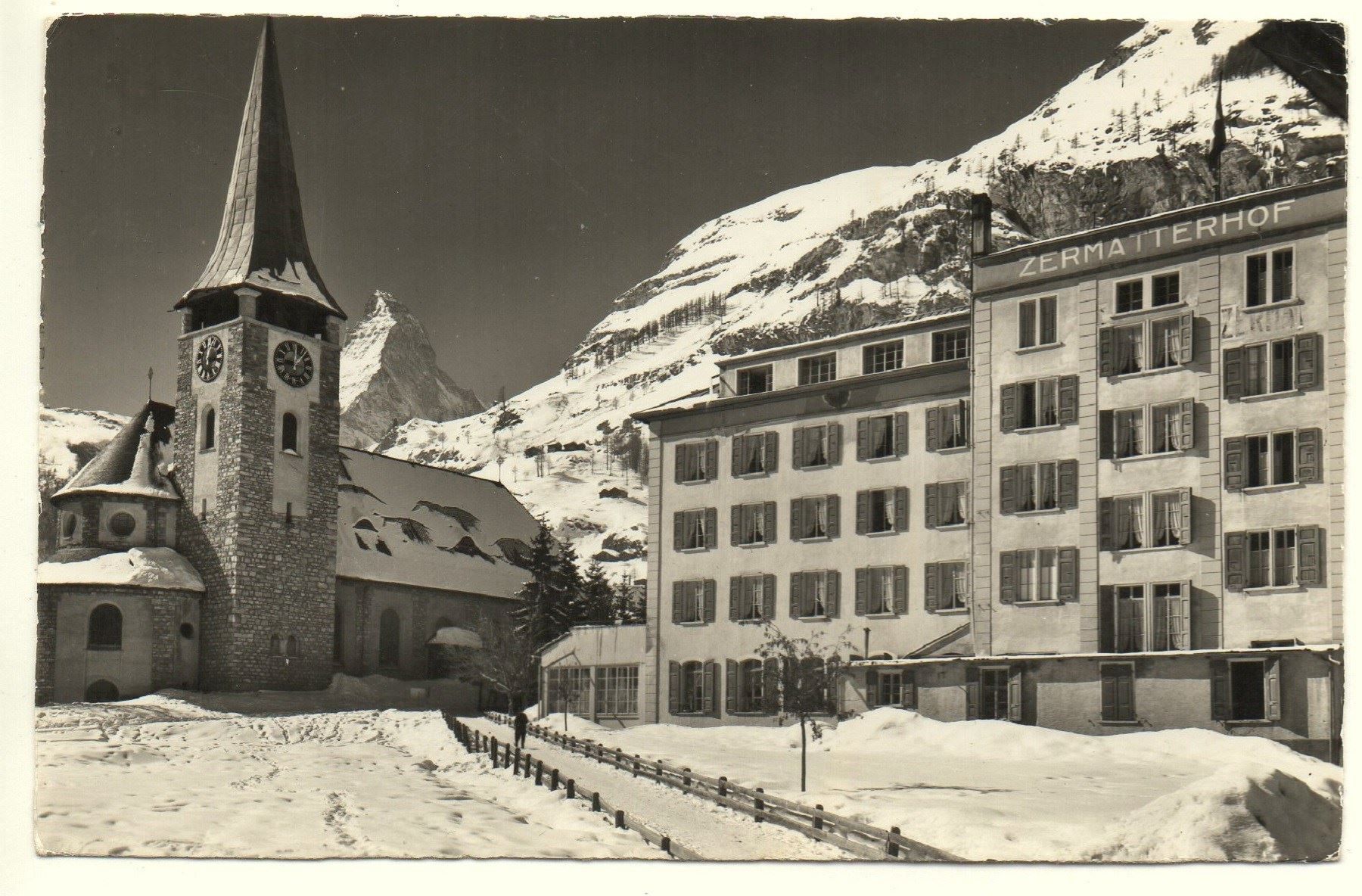 Ansichtskarten: ZERMATT Hotel Zermatterhof – Gebraucht aus Jona von philajona