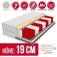 Matratze FORGIA - H3/H4 - 19cm - 180x200