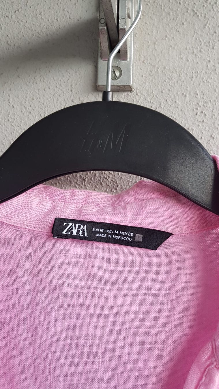 Zara Camicette: Chemise rose Zara taille M neuve – Nuovo e nell'imballaggio originale da Versoix venduto da aline_b 2