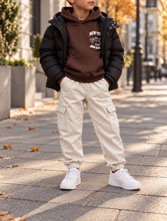ENSEMBLE ENFANT HOODIE ET PANTALON CARGO