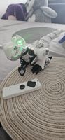 Ferngesteuerter Roboter Dinosaurier weiss guter Zustand