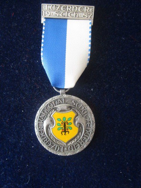 Medaglie: Luzerner Stich 1987 emailliertes Gemeindewappen Eich – Nuovo (secondo la descrizione) da Luzern venduto da Horoskop1