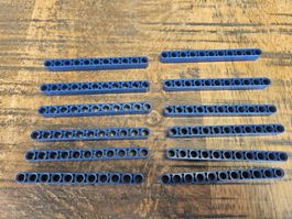 lego 32525 lot de 12 pièces Dark Blue Technic, Liftarm Thick