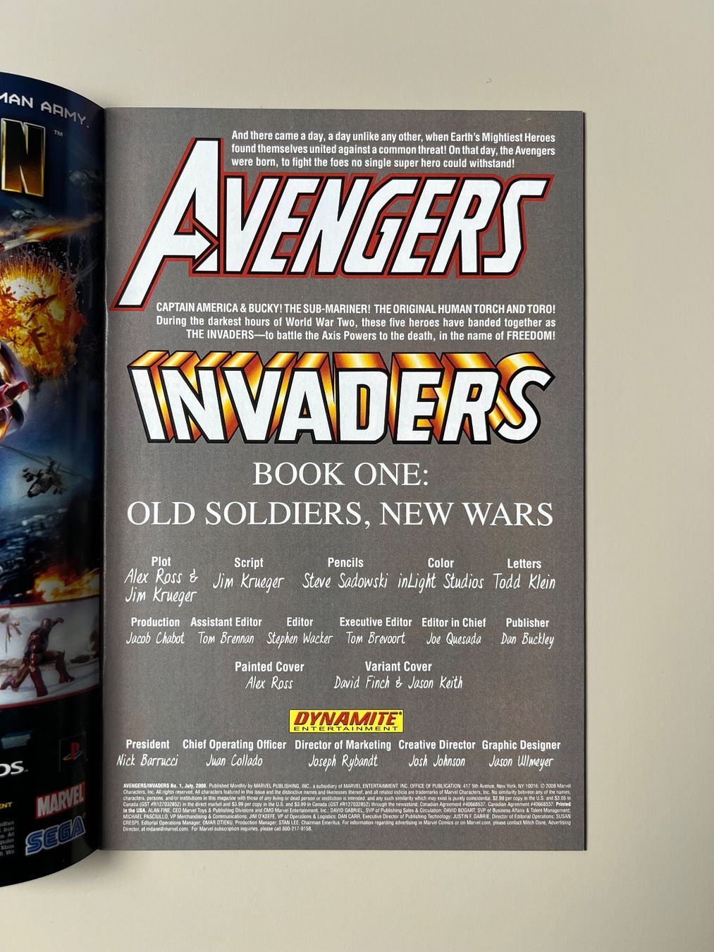 Fumetti: MARVEL COMICS: Avengers / Invaders #1 (2008) – Usato da Bösingen venduto da kiel_shop 1