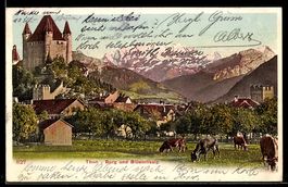 AK Thun, Burg und Blumlisalp