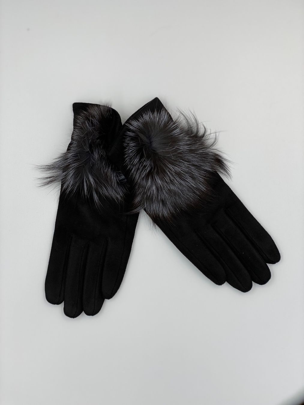Guanti & manicotti: Handschuh mit Pompon "Schwarz" – Nuovo e nell'imballaggio originale da Bülach venduto da DuffyFashionAvenue