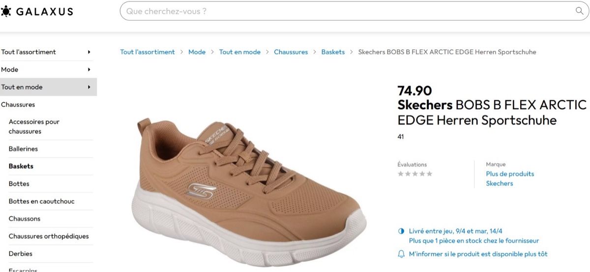 Scarpe da uomo: Skechers beige neufs – Nuovo (secondo la descrizione) da Genève venduto da mar_qdh8 1