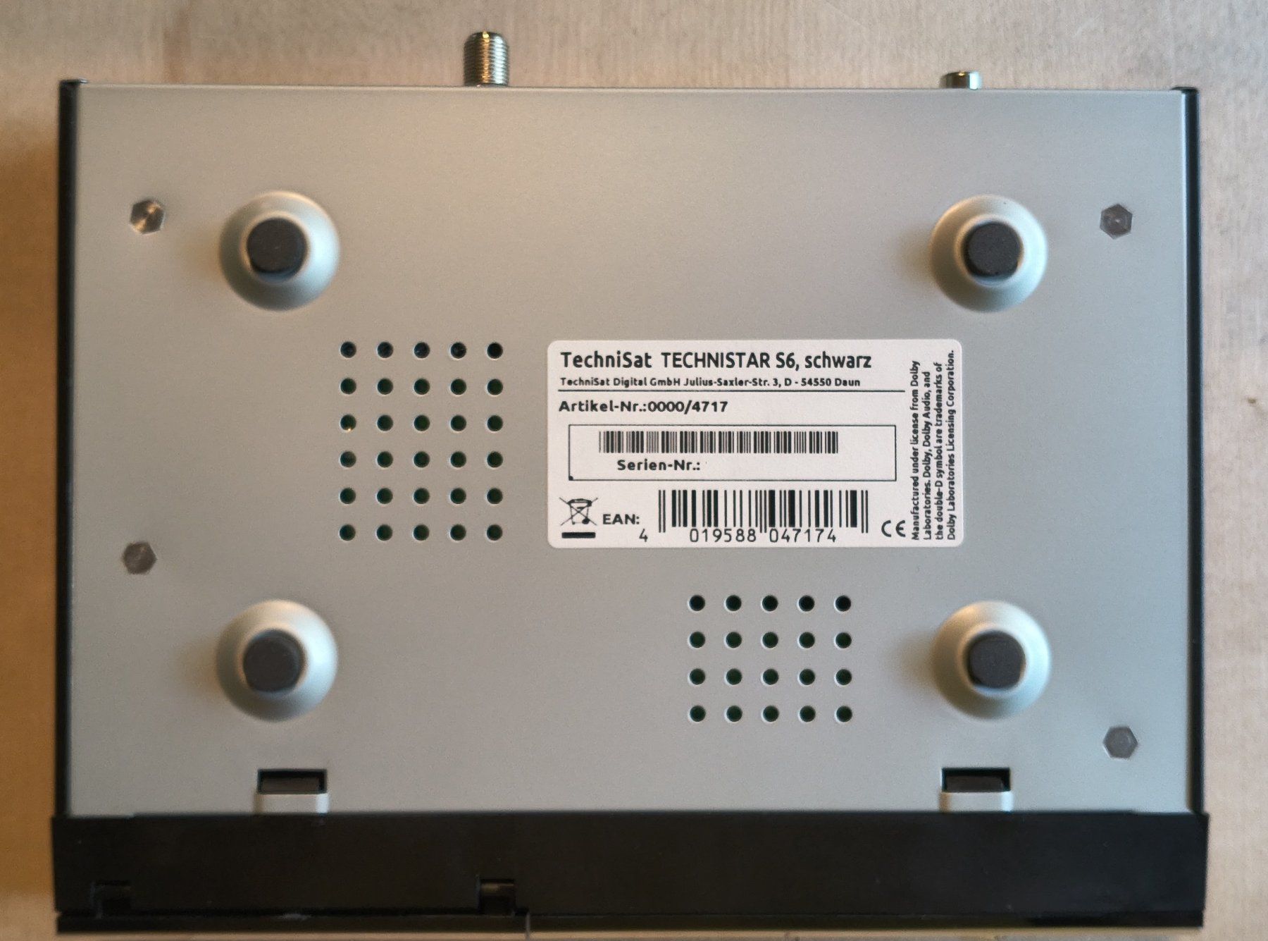 Technisat Ricevitori: HDTV-SAT-Receiver Technistar S6 von TechniSat - neuwertig – Usato da Verscio venduto da Pwyss 3