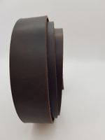 Lederriemen Geschirrleder dunkelbraun  Pull-up Effekt , 5 cm