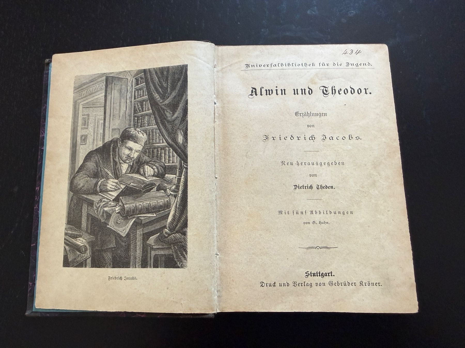 Bücher: Buch "Alwin und Theodor" von Friedrich Jacobs, Einband – Gebraucht aus Erstfeld von Uhu1980 1