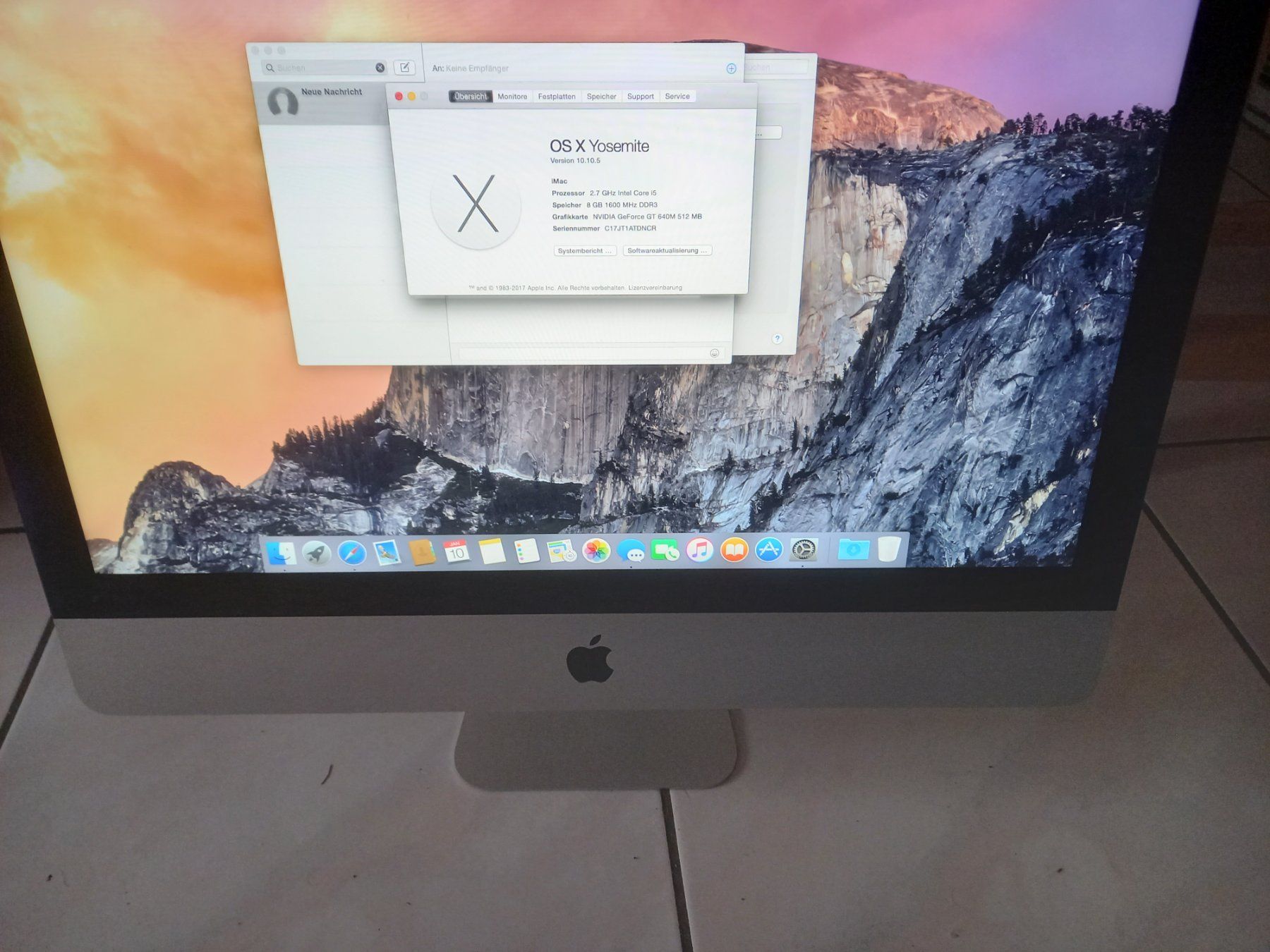 Apple PC: apple os x yosemite version 10.10.5 inter core i5 – Usato da Wohlen AG venduto da poliziotto008