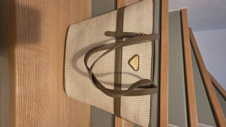Mollersus Handtasche Korbstil braun