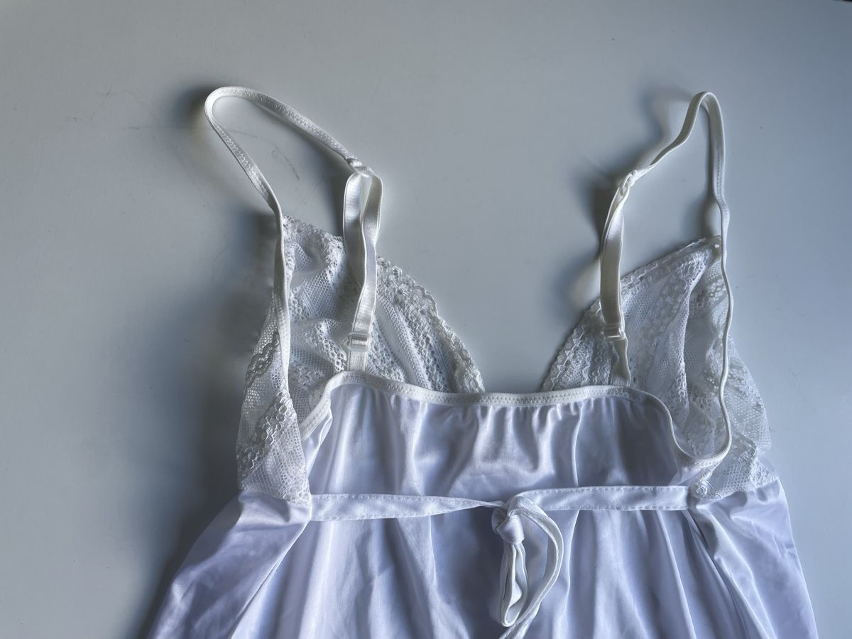 Negligees & Pigiami: Weisses Lingerie Set oder Nachtwäsche Gr. M Spitze DIM – Usato da Gockhausen venduto da AnneT07 2