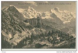 AK: BERGBAHN INTERLAKEN - SCHYNIGE PLATTE - JUNGFRAU