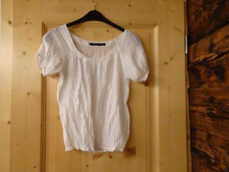 Weisse hübsche Sommerbluse von ZARA Gr. S - 260517