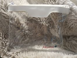 Kosmetiktasche transparent weiss AMVITA neu