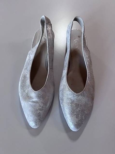 Scarpe da donna: Sling-Pumps voh Gabor in silber – Usato da Lenzburg venduto da Nissi22