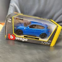 Alfa Romeo Stelvio blu blau Burago 1.24 neu in seiner Box