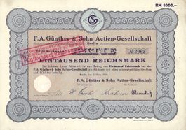 F.A. Günther & Sohn AG, Berlin - 1929