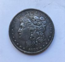 1883 Morgan Dollar -unz mit schöner Patina