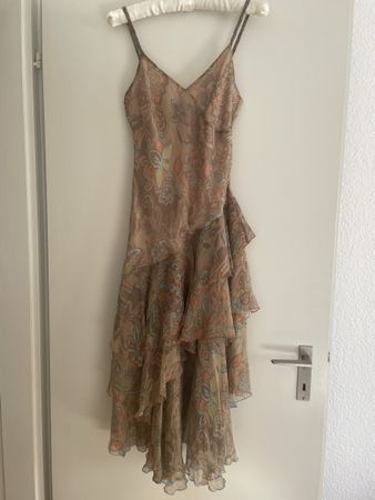 Devernois Silk Dress, Size 40, Elegant Evening Gown Style 57